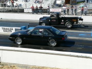 Black MUSTANG Drag Car
